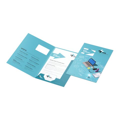 Präsentationsmappe Bestseller ohne Werbeanbringung | ohne Werbeanbringung | Druck Beidseitig | 1 Mm Mit Fenster | Lack einseitig