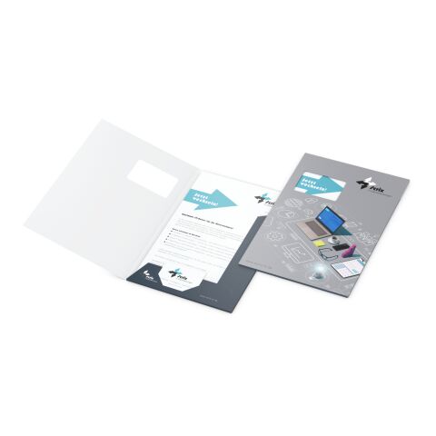 Präsentationsmappe Bestseller 4C-Quality Offset | Nicht verfügbar | Druck Einseitig (Außenseite) | 5 Mm Mit Fenster | Lack einseitig