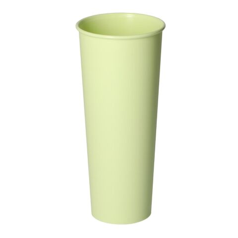 Firmengeschenk Trinkbecher ToGo – grasgrün – mit individuellem Werbedruck 0,5l 100% recycelbar BPA-frei nachhaltige Mehrwegflasche