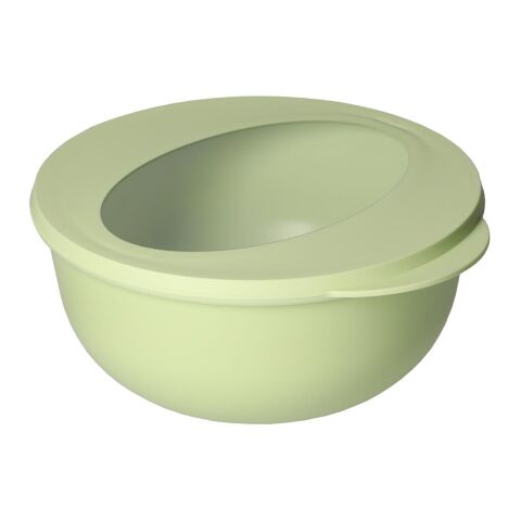 Nachhaltiger Werbeartikel Food-Bowl "ToGo", Deluxe, 1,0 l – grasgrün – mit Logo bedruckt