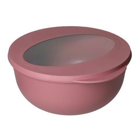 Nachhaltiger Werbeartikel Food-Bowl "ToGo", Deluxe, 1,0 l – rot – mit Logo bedruckt