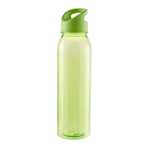 Werbeartikel Active Wave 650 ml Trinkflasche Made in Germany aus Tritan kohlensäuregeeignet & auslaufsicher – transparent-lime – mit Logo bedruckt
