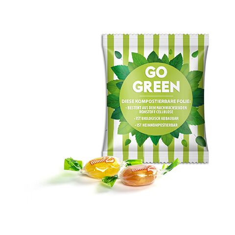 nimm2 Duopack weiß | ohne Werbeanbringung | kompostierbare Folie