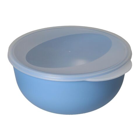Nachhaltiger Werbeartikel Food-Bowl "ToGo", Classic, 1,0 l – trend-blau ps – mit Logo bedruckt