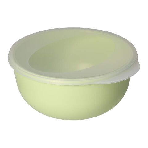 Nachhaltiger Werbeartikel Food-Bowl "ToGo", Classic, 1,0 l – grasgrün – mit Logo bedruckt