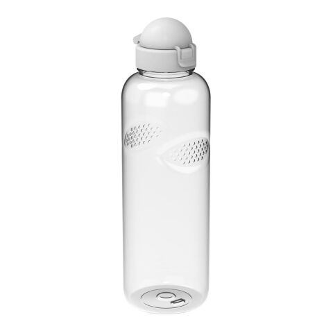 Werbeartikel Trinkflasche Carve Junior 1 Liter Tritan™ Griffmulden 1000ml kindgerecht auslaufsicher – weiß – mit Logo bedruckt