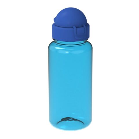Werbeartikel Kinder Trinkflasche 400 ml Tritan RENEW auslaufsicher ISCC Plus zertifiziert BPA-frei – trend-blau PS – mit Logo bedruckt