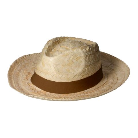Werbeartikel Strohhut "Austin" – natur – mit Logo bedruckt