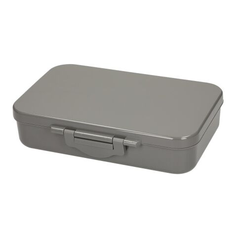 Nachhaltiger Werbeartikel Vorratsdose "Triva" – weiß/schwarz – mit Logo bedruckt