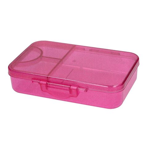 Nachhaltiger Werbeartikel Vorratsdose "Triva" – pink – mit Logo bedruckt