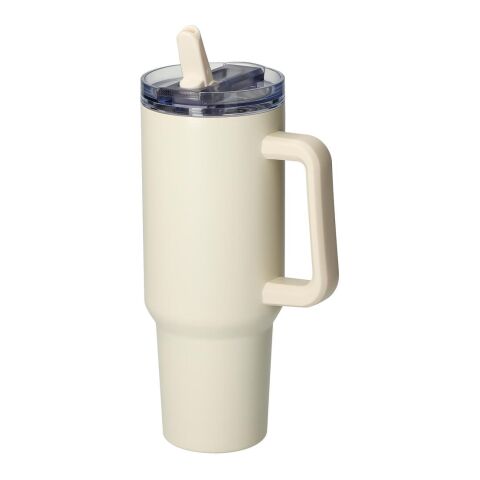 Elastoform Kundengeschenk Thermobecher Tampa – natur – mit Logodruck 1,2 Beige