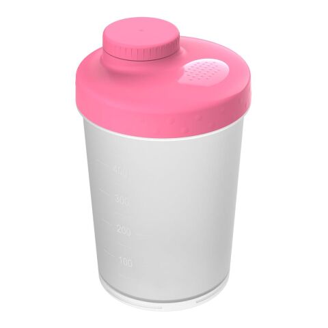 Werbeartikel Shaker Energy 0,40 l – weiß – mit Logo bedruckt für Büro und Sport