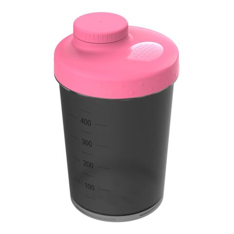 Werbeartikel Shaker "Energy", 0,40 l – weiß/schwarz – mit Logo bedruckt