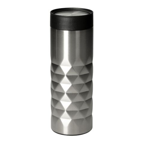 Werbeartikel Thermobecher "Diamond 360" – silber – mit Logo bedruckt