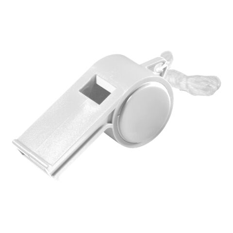 Trillerpfeife &quot;Sport&quot; mit Kordel, uni-colour transparent | ohne Werbeanbringung