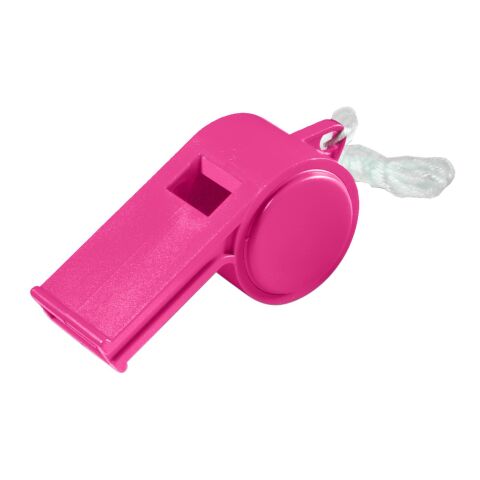 Werbeartikel Trillerpfeife "Sport", mit Kordel, uni-colour – pink – mit Logo bedruckt