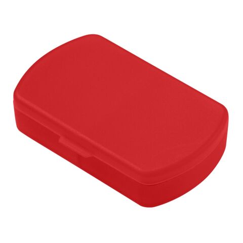 Nachhaltiger Werbeartikel Aufbewahrungsdose "Duo" – rot – mit Logo bedruckt