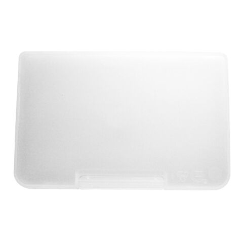 Nachhaltiger Werbeartikel Universalbox "Mini" – transparent-milchig – mit Logo bedruckt