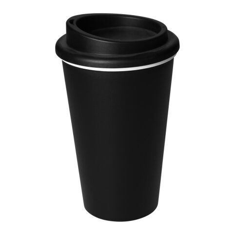 Werbeartikel Kaffeebecher "Premium" – schwarz – mit Logo bedruckt