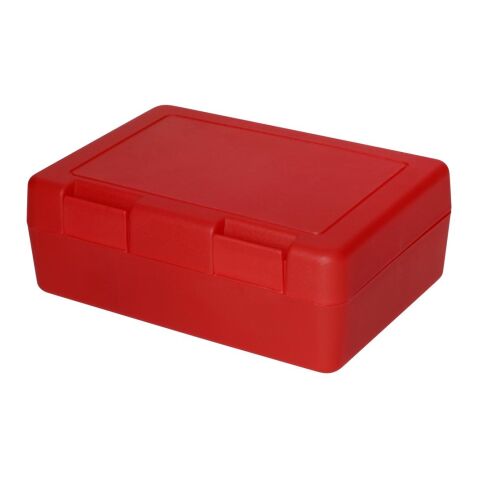 Nachhaltiger Werbeartikel Vorratsdose "Dinner-Box-Plus" – rot – mit Logo bedruckt