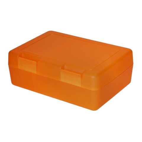 Nachhaltiger Werbeartikel Vorratsdose "Dinner-Box-Plus" – orange – mit Logo bedruckt