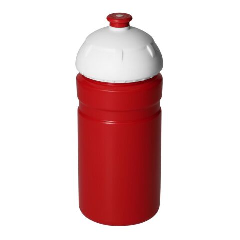 Werbeartikel Champion 0,55 l Trinkflasche Made in Germany BPA-frei & weichmacherfrei mit Dreh-Zieh-Verschluss auslaufsicher – rot – mit Logo bedruckt