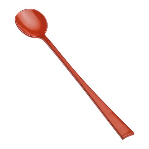 Werbeartikel Löffel "Langstiel" – rot – mit Logo bedruckt