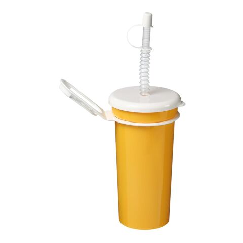 Werbeartikel Trinkbecher Take Away – standard-gelb – mit Logo bedruckt 0,5 l Mehrwegbecher für Events & Festivals