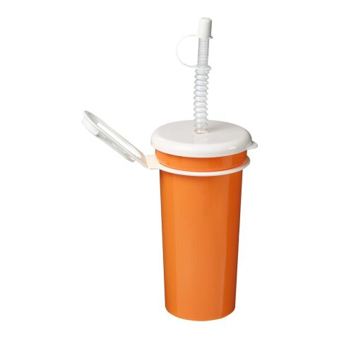 Werbeartikel Trinkbecher Take Away – orange – mit Logo bedruckt 0,5 l nachhaltiger Mehrwegbecher für Events & Festivals