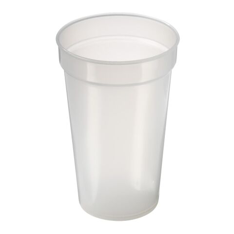 Trinkbecher &quot;Pfand&quot; 0,4 l transparent-milchig | ohne Werbeanbringung | Nicht verfügbar | Nicht verfügbar
