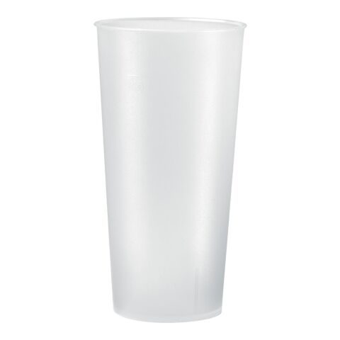 Trinkbecher &quot;Mehrweg&quot; 0,5 l transparent-milchig | ohne Werbeanbringung | Nicht verfügbar | Nicht verfügbar