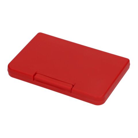 Werbeartikel Notfall-Set "Pflaster Box" – rot – mit Logo bedruckt