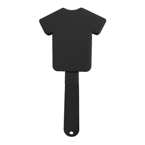 Werbeartikel Klapper Trikot 3-tlg. großer Stadion-Krachmacher in Trikotform IMould-Veredelung für Sport-Events – schwarz – mit Logo bedruckt