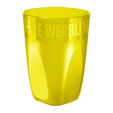 Werbeartikel Kaffee to go Becher Midi Cup – standard-gelb – mit Logo bedruckt 0,3 l Mehrwegbecher für Events & Festivals
