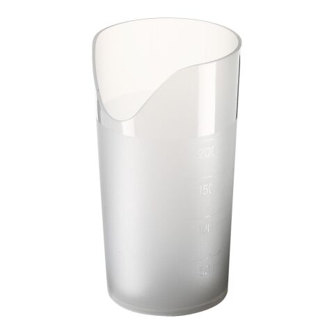 Trinkbecher "Ergonomie" 0,2 l transparent-milchig | ohne Werbeanbringung | Nicht verfügbar | Nicht verfügbar