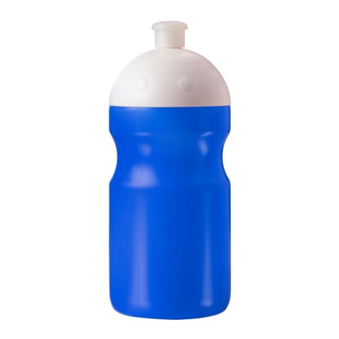 Werbeartikel Trinkflasche "Fitness" 0,5 l mit Saugverschluss – trend-blau PS – mit Logo bedruckt