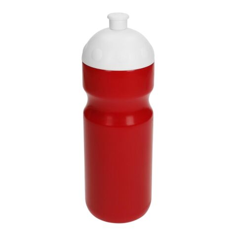 Werbeartikel Trinkflasche "Fitness" 0,7 l mit Saugverschluss – rot – mit Logo bedruckt