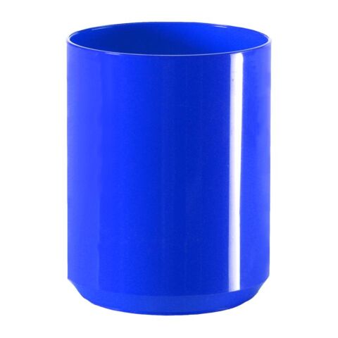 Werbeartikel Zahnputzbecher "Clean" – trend-blau PS – mit Logo bedruckt