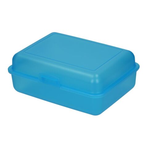 Firmengeschenk Essensbehälter School-Box – trend-blau – mit individuellem Werbedruck, Made in Germany, nachhaltiges Lunch-Set