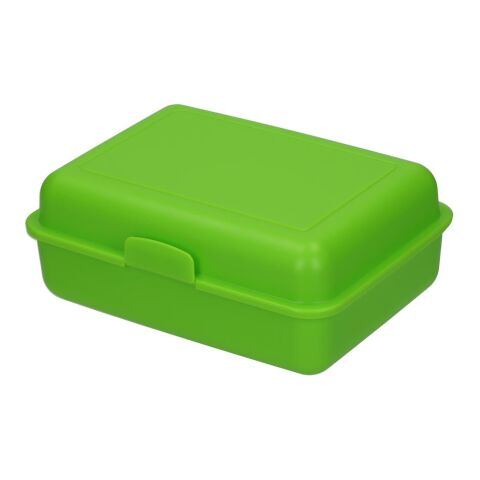 Nachhaltiger Werbeartikel Vorratsdose "School-Box" groß – grasgrün – mit Logo bedruckt