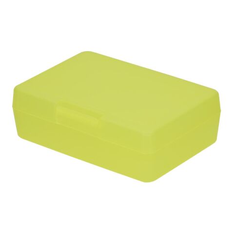 Nachhaltiger Werbeartikel Vorratsdose "Lunch-Box" – standard-gelb – mit Logo bedruckt
