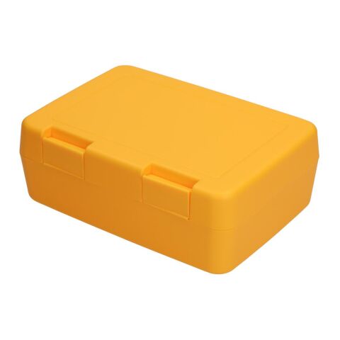 Nachhaltiger Werbeartikel Vorratsdose "Dinner-Box" – standard-gelb – mit Logo bedruckt