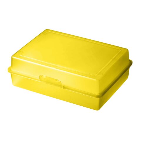 Nachhaltiger Werbeartikel Vorratsdose "Picknick" – standard-gelb – mit Logo bedruckt