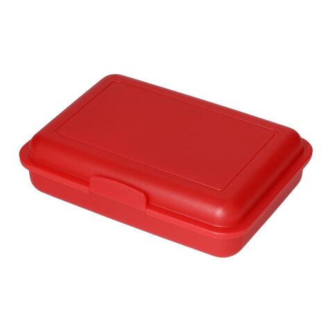 Nachhaltiger Werbeartikel Vorratsdose "School-Box" Junior – rot – mit Logo bedruckt