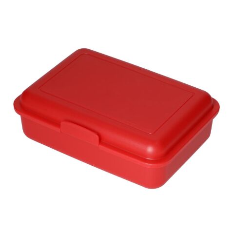 Nachhaltiger Werbeartikel Vorratsdose "School-Box" mittel – rot – mit Logo bedruckt