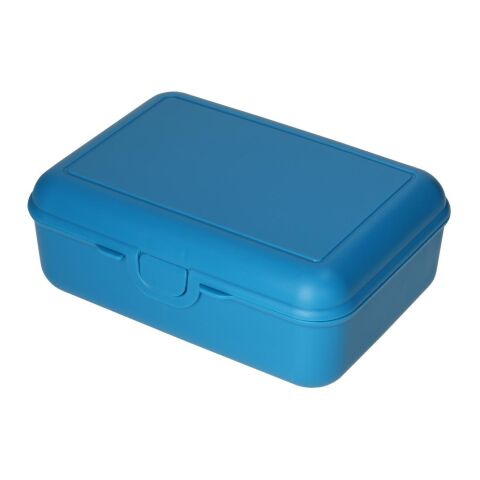 Nachhaltiger Werbeartikel Vorratsdose "School-Box" deluxe, ohne Trennschale – ocean – mit Logo bedruckt
