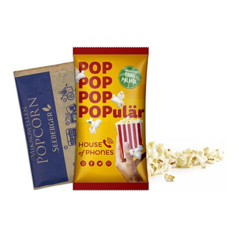 Mikrowellen-Popcorn im Werbetütchen ohne Werbeanbringung | süßes Popcorn