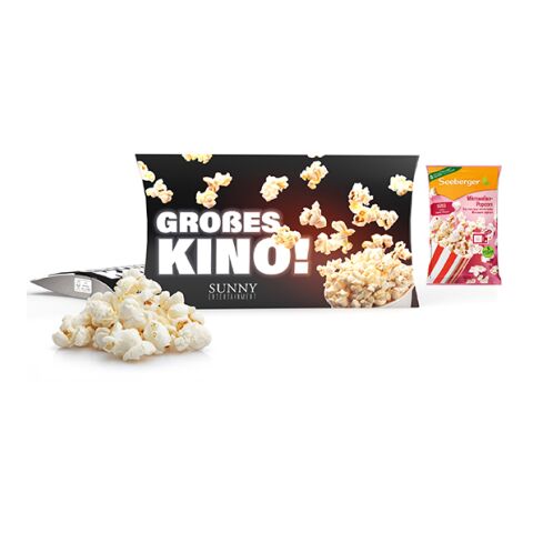 Mikrowellen-Popcorn in Werbekartonage 