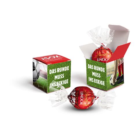 Lindt Lindor Kugel im Werbewürfel