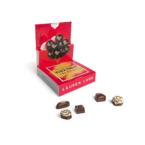 Lindt Mini Pralinés in Pop-Up Kartonage ohne Werbeanbringung | Luftballoon